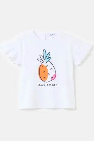 FAGOTTINO T-shirt Con Volant Stampa Ananas, Bambina