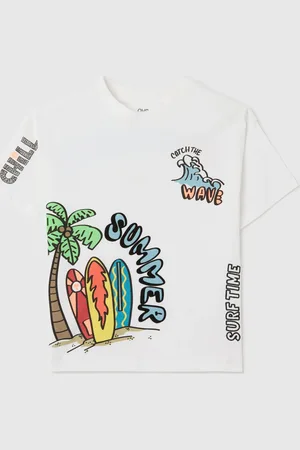 OVS T-shirt Bianca In Cotone Con Stampa "summer", Bambino