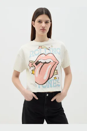 J MUSIC MATTER T-shirt Con Stampa Rolling Stones, Donna