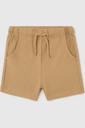 FAGOTTINO Bermuda Con Trama Waffle E Coulisse, Bambino