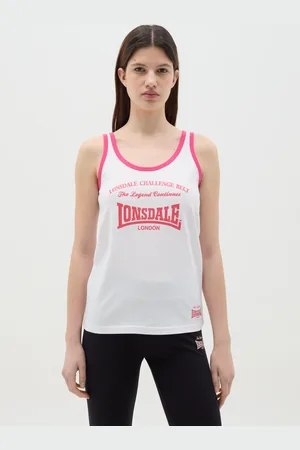 Lonsdale London Tank Top Con Profili A Contrasto, Unisex