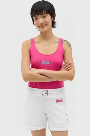 Lonsdale London Tank Top Fuxia Con Stampa Logo, Unisex
