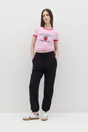 OVS T-shirt Con Profili A Contrasto E Stampa, Donna