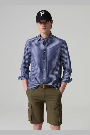 PIOMBO Bermuda Cargo In Twill Di Cotone, Uomo