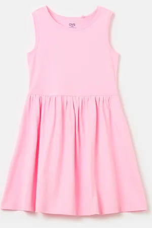 OVS Vestito Smanicato In Cotone, Bambina