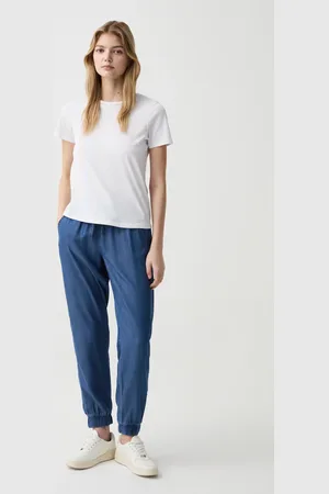 OVS OVS , Joggers In Tessuto Fluido Effetto Denim, Donna