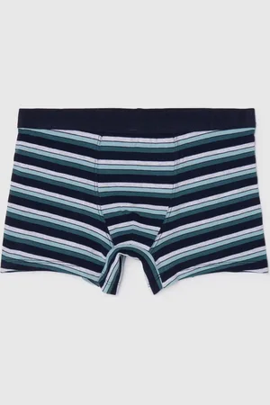 OVS Boxer In Cotone Stretch In Fantasia A Righe, Bambino