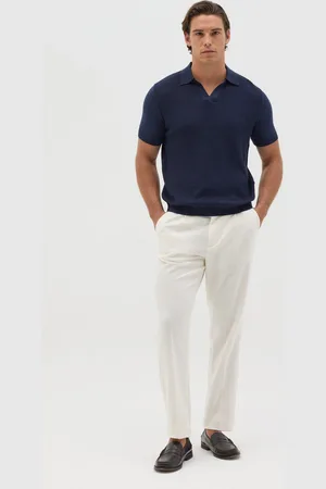 OVS Polo In Maglia Con Trama Jacquard, Uomo