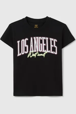 OVS T-shirt Nera In Cotone Con Stampa Lettering, Bambina
