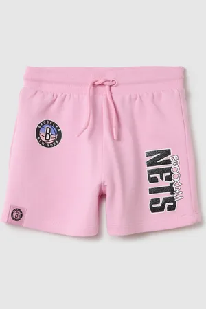 OVS Shorts In Cotone Con Coulisse Nba Brooklyn Nets, Bambina