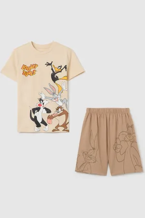 OVS Pigiama In Cotone Con Stampa Bugs Bunny E Taz, Bambino