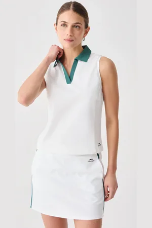 Slazenger Polo Smanicata In Tessuto Tecnico , Donna