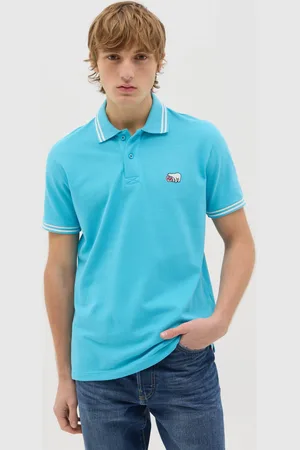 CANADA TRAIL Polo Azzurra In Cotone, Uomo