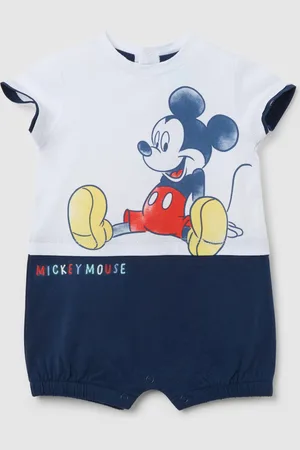 OVS Body Neonato Topolino Bianco E Blu