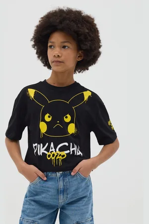 OVS T-shirt Boxy Fit In Cotone Con Stampa Pikachu, Bambina