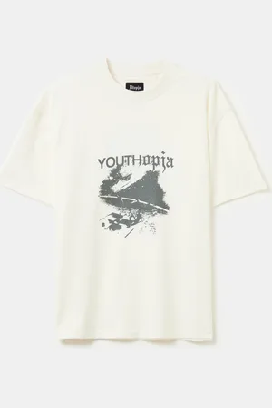 UTOPJA Graphic T-shirt Vintage White, Uomo