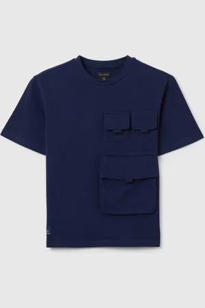 OVS T-shirt Navy Con Tasche, Bambino