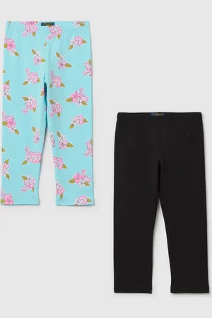 OVS Bipack Leggings In Cotone Elasticizzato, Bambina