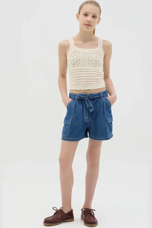 OVS Shorts Cargo Blu Con Tasche, Bambina