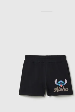 OVS Shorts In Cotone Con Stampa Stitch, Bambina
