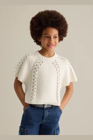 OVS Maglione Traforato In Cotone, Bambina