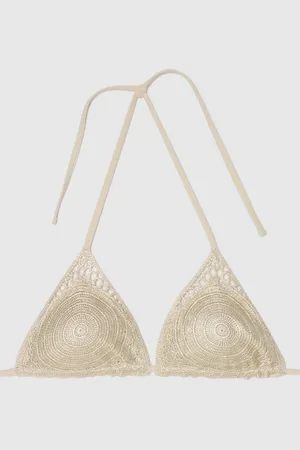 OVS OVS , Top Bikini Crochet In Lurex Avorio, Donna
