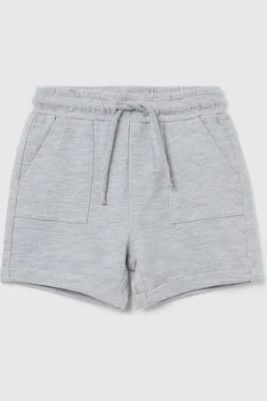 FAGOTTINO Short Grigi In Cotone E Viscosa Con Coulisse, Bambino
