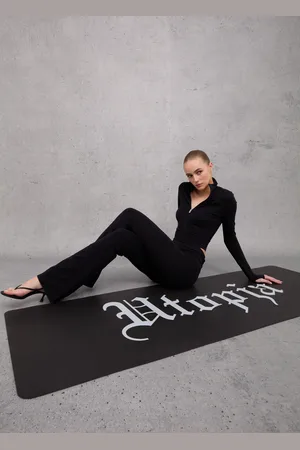 UTOPJA Jersey Yoga Pants Black, Donna