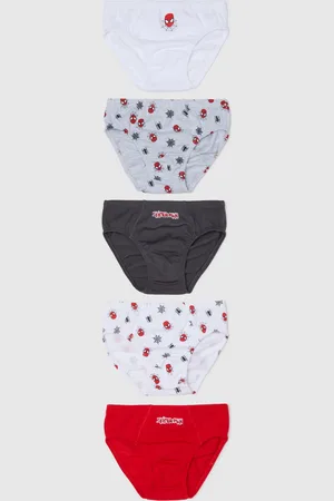 OVS Set Cinque Slip Con Fantasia Spiderman, Bambino