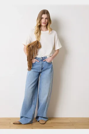 OVS Jeans Ampi In Cotone, Donna