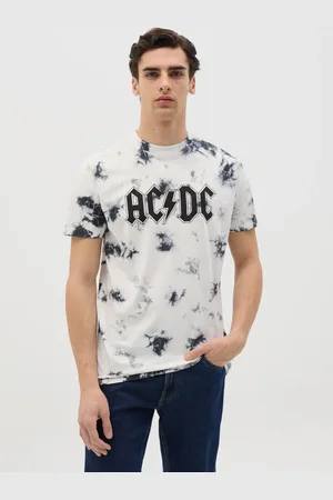 J MUSIC MATTER T-shirt Tie Dye Stampa Ac/dc, Uomo