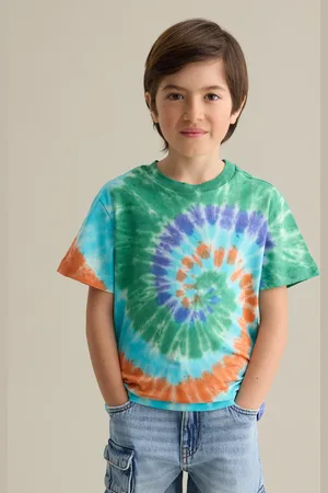 OVS T-shirt In Cotone Tie Dye Scollo Rotondo, Bambino