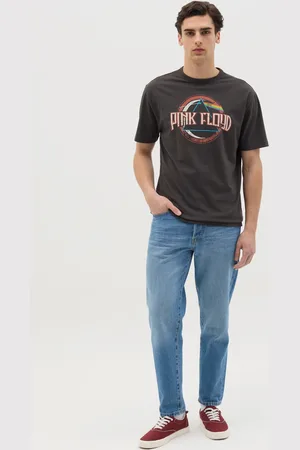 J MUSIC MATTER T-shirt Grigia Stampa Pink Floyd, Uomo