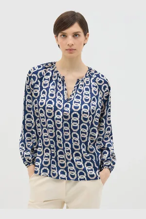 Hybrid Blusa A Maniche Lunghe Con Stampa Geometrica, Donna