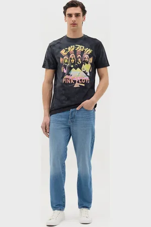 J MUSIC MATTER T-shirt Tie Dye Stampa Pink Floyd, Uomo