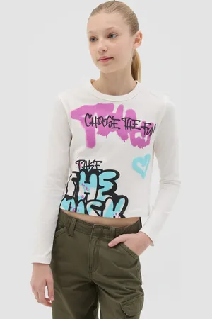 OVS T-shirt Maniche Lunghe Con Stampa Graffiti, Bambina