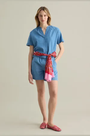 PIOMBO Shorts Fluido In Con Coulisse, Donna