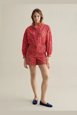 PIOMBO Camicia Con Stampa Paisley, Donna