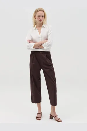 OVS OVS , Pantalone Cropped In Cotone Stretch, Donna