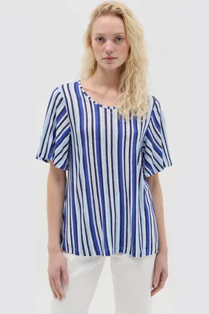 OVS OVS , T-shirt In Viscosa A Righe, Donna