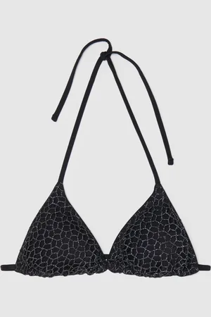 OVS OVS , Top Bikini Da Donna In Misto Fibra Metallica Con Effetto Glitter