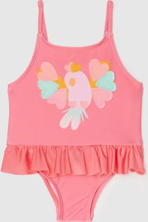 FAGOTTINO Costume Intero Da Bambina In Tessuto Elasticizzato