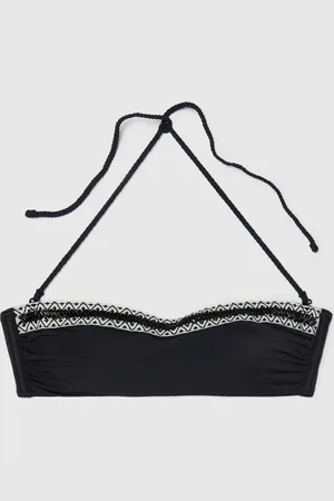 OVS OVS , Top Bikini Da Donna In Tessuto Elasticizzato Con Dettagli Geometrici