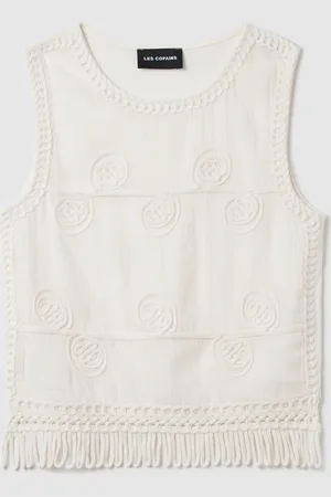 OVS Top Smanicato In Puro Cotone Con Dettagli Lavorati, Unisex