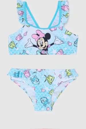 OVS Bikini Da Bambina In Tessuto Elasticizzato Con Stampa Di Minnie E Motivo Sottomarino