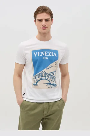 OVS OVS , T-shirt In Cotone Con Stampa "venezia Italy", Uomo