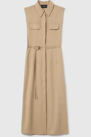 OVS Vestito Lungo Chemisier Senza Maniche, Donna