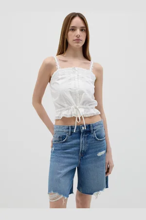 OVS Canotta Da Donna In Puro Cotone Bianca Regular Fit Con Dettagli In Pizzo