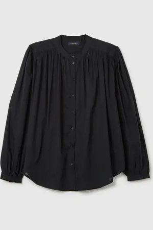 PIOMBO Camicia Da Donna In Puro Cotone Regular Fit Con Collo Classico