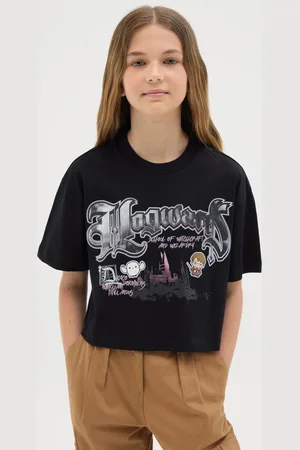 OVS T-shirt Crop In Cotone Con Stampa Harry Potter, Bambina